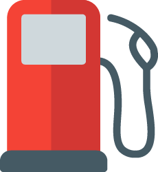 Icon of a red gas pump